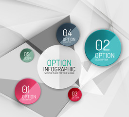 Vector fresh business abstract infographics template