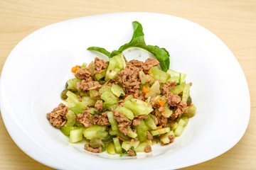 Tuna and celery salad