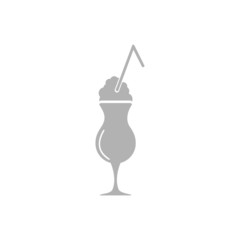 Fototapeta premium Simple icon cocktail.