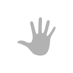 Simple icon handprint.