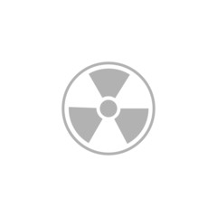 Simple icon radiation sign.