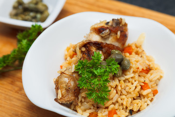 Pilaf with chicken