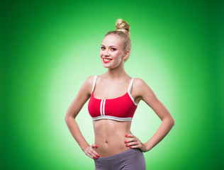 Fototapeta premium Young sports sexy girl