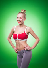 Fototapeta premium Young sports sexy girl