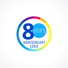 80 anniversary circle logo