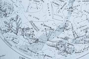 アンティークの天体図