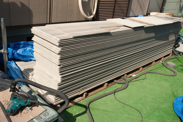 Naklejka premium 木造住宅の外装工事