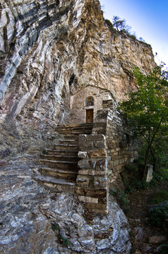 Saint Sava hermitage up in a mountain near Studenica monastery