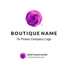 Beautiful Logo with Lilac Flower for Boutique - 82478549