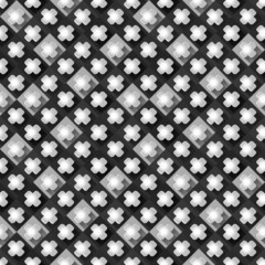 seamless pattern from paper crosses