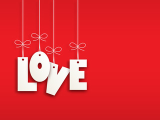 LOVE (day valentine romance hanging decorations)
