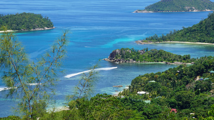 Fototapeta premium mountains of mahe