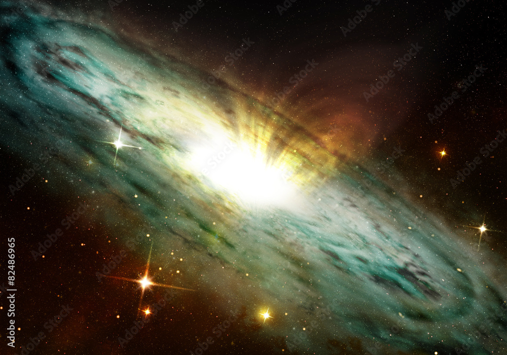 Canvas Prints planetary nebula glowing into deep space