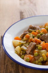 meat with vegetables