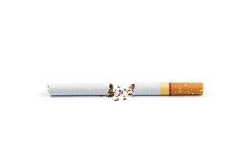 Cigarette isolated on white background