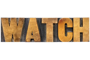 watch word typography