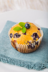 Homemade blueberry muffins