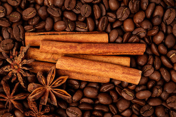 coffee, cinnamon and anise