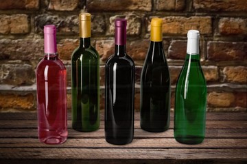 Wine Bottle. Wine and champagne