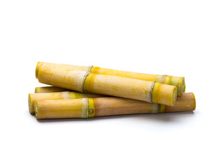 Sugar cane isolated on white background