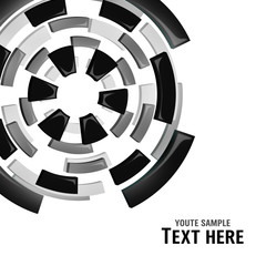 abstract modern background with round shapes