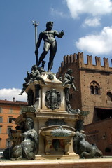 Fototapeta na wymiar Italia,Emilia Romagna,Bologna,Fontana del Nettuno.