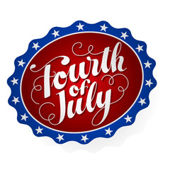 Fourth of July Badge