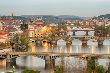 Obraz premium Bridges of Prague, Czech Republic