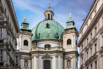 Fototapeta na wymiar Peterskirche Wien