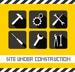 Site Under Construction Vector Illustration