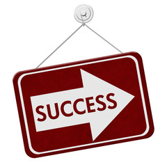 Success This Way Sign