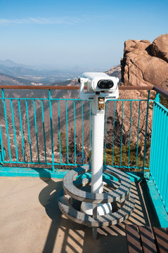 Observation point with telescope