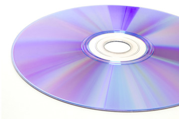 DVD disc on white background, isolated