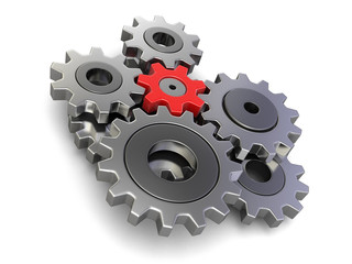 Cogwheels (clipping path included)