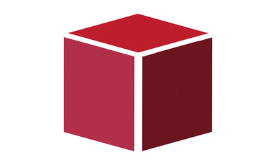 vector and logo of a colored cube
