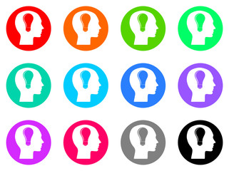 head vector web icon 