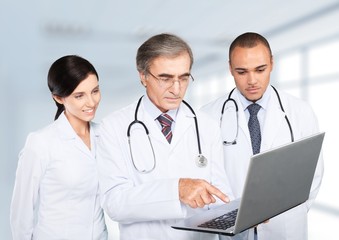 Fototapeta premium Doctor, Healthcare And Medicine, Computer.