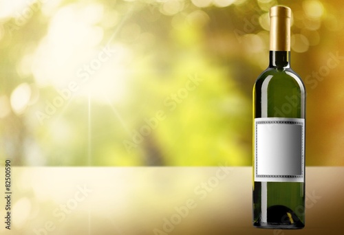 Download Bottle Bottle Of White Wine W Blank Label Path Included Stock Photo And Royalty Free Images On Fotolia Com Pic 82500590 PSD Mockup Templates