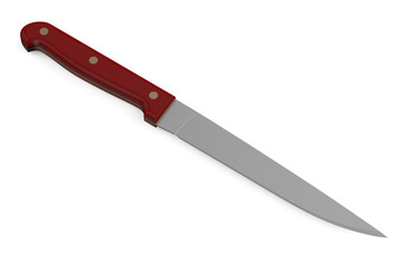 knife with brown handle