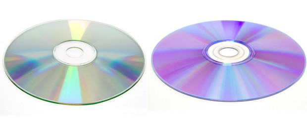 cd and dvd disc, isolated