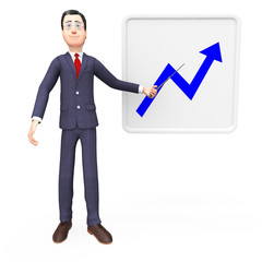 Progress Graph Indicates Finance Statistic And Financial