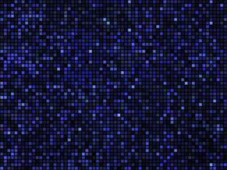 Abstract mosaic background. Square pixel mosaic. Lights blue dis