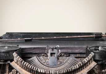 Fototapeta na wymiar Typewriter. Typewriter - Blank Page