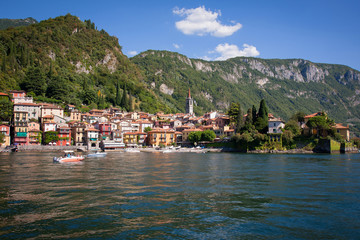 Fototapeta na wymiar Varenna in Lake Como, Italy