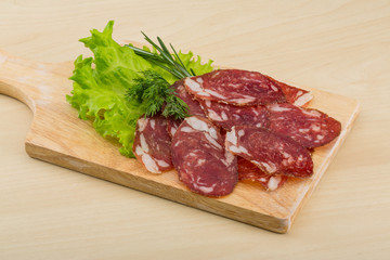 Sliced salami