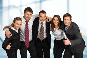 Obraz premium Business. Business team showing unity