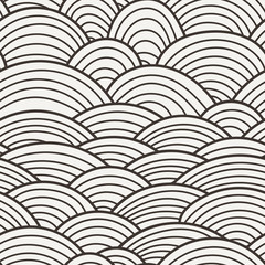 Vector seamless background of overlapping circles