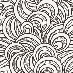 Vector seamless background of overlapping circles