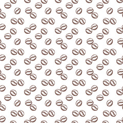 Coffee seamless pattern. Vector background.