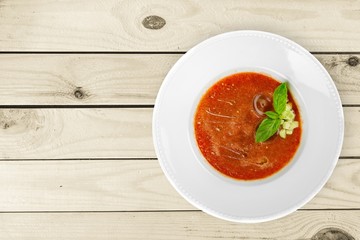 Soup. Tomato soup